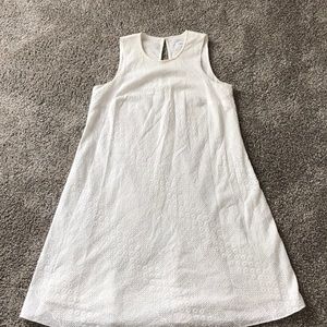 Calvin Kline white sleeveless dress.
